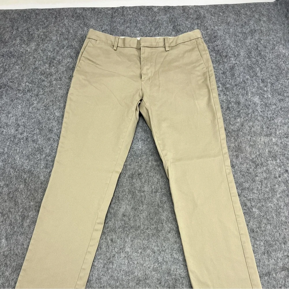 Banana Republic Pants Mens 33x32 Beige Rapid Movement Chino Fulton Skinny 33x30*
